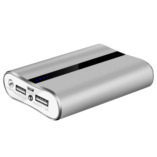1Pc 12000mAh Portable Charger With Dual USB 3.1A Output Power Bank