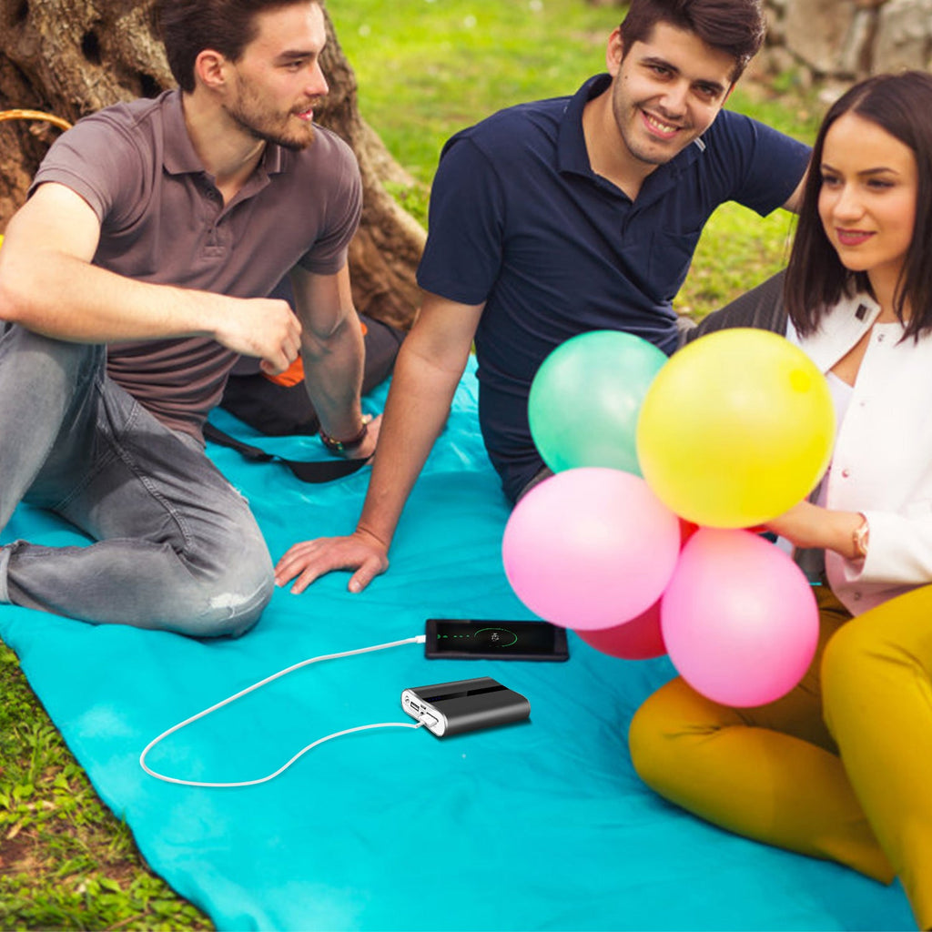 1Pc 12000mAh Portable Charger With Dual USB 3.1A Output Power Bank