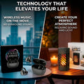 2-in-1 Ambient Flame Lantern Speaker & True Wireless Stereo Earbuds