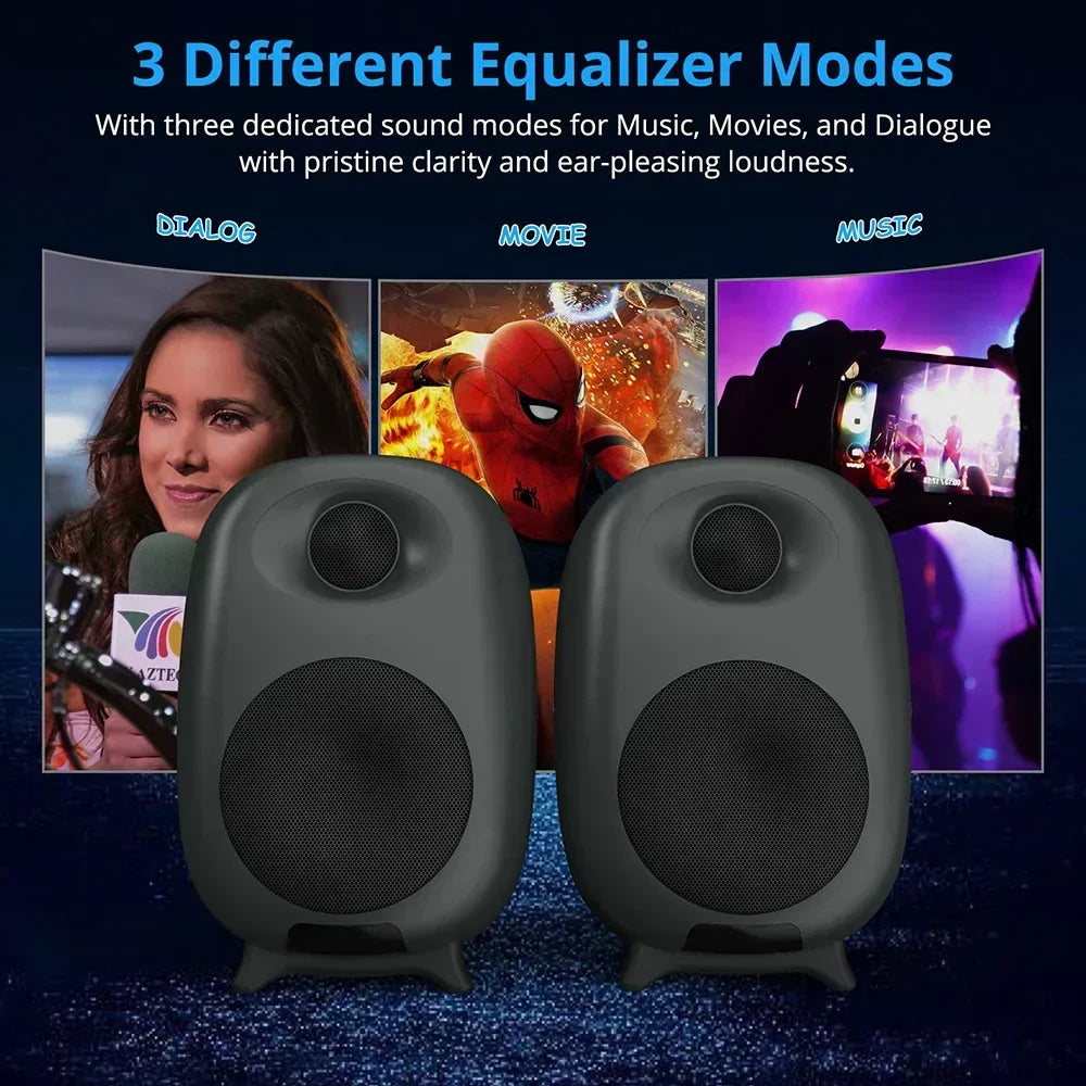 60W Gaming Bluetooth Speaker Soundbar For Pc & Tv (Black)