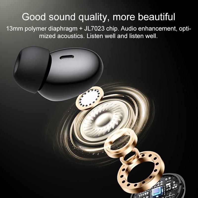NNEIDS Black Wireless Bluetooth Earphones - Tws26