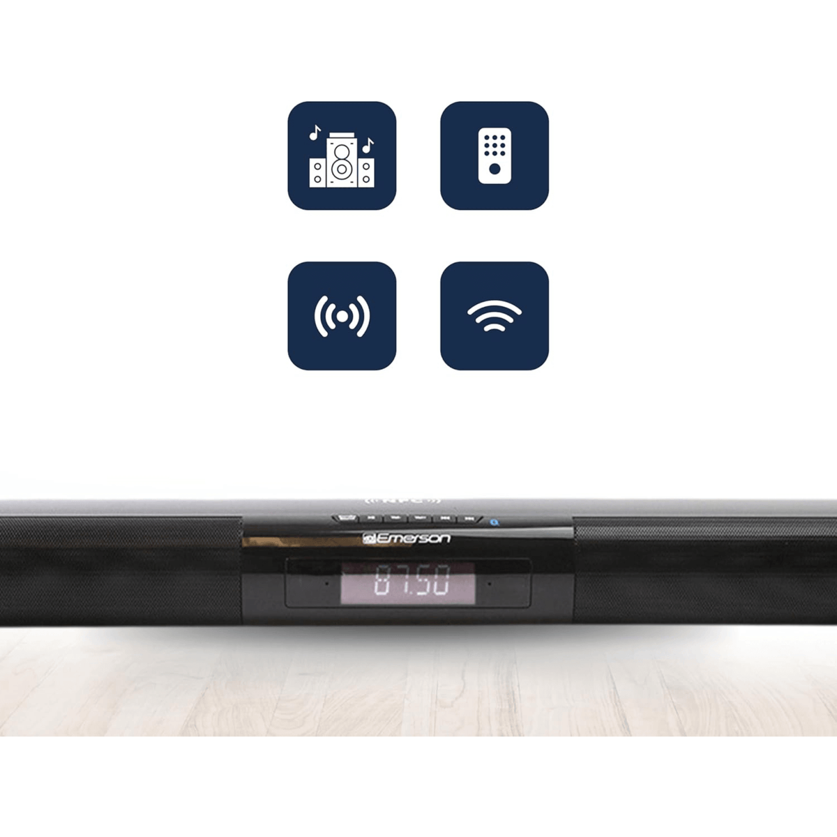 Emerson 42" Bluetooth Soundbar with Digital FM Radio and Remote