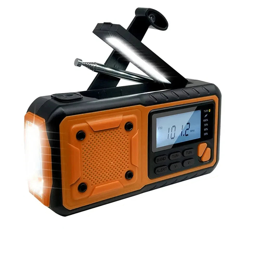 Portable Emergency Solar Power Radio Yellow