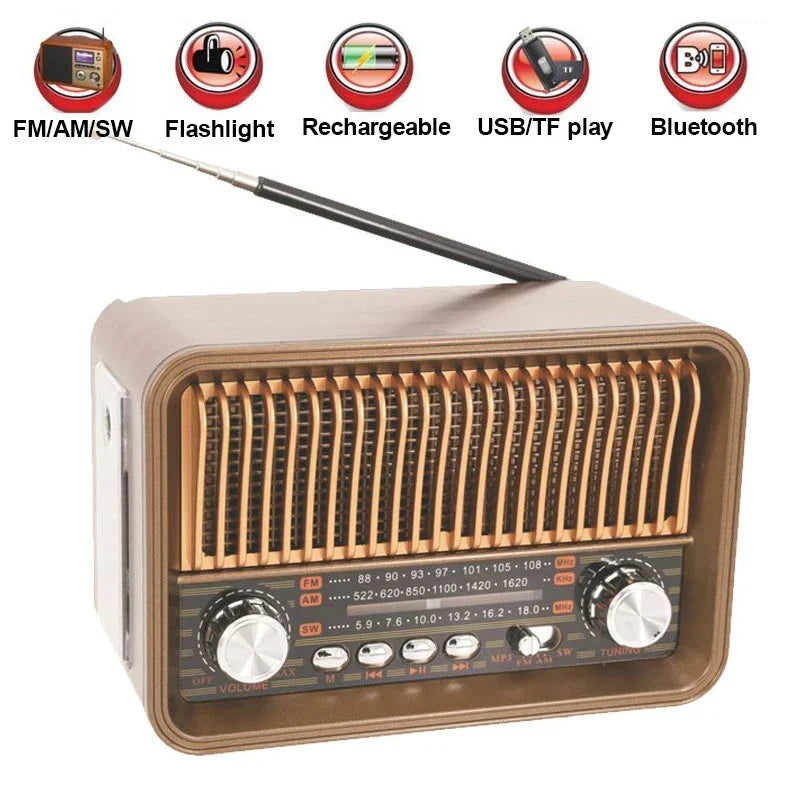 Portable Multi-Band Radio Brown