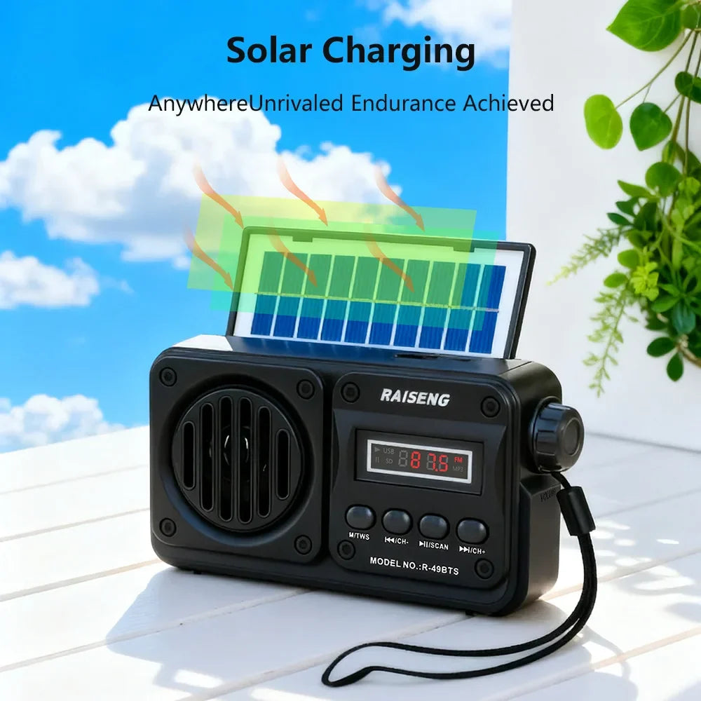Portable Radio Bluetooth Speaker Black