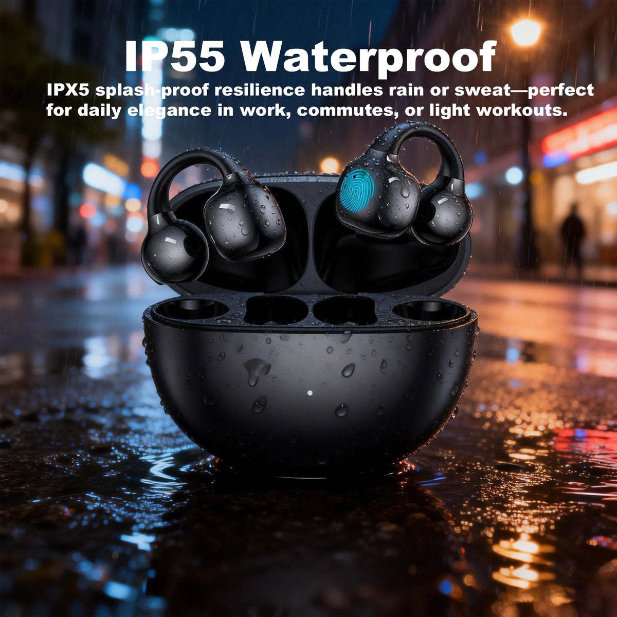 UYUXIO BT 5.4 Clip-on Earbuds