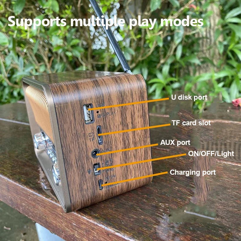 Portable Multi-Band Radio Brown