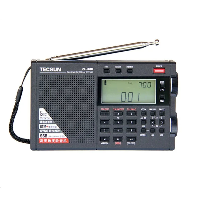 Portable Radio Receiver with SSB Black