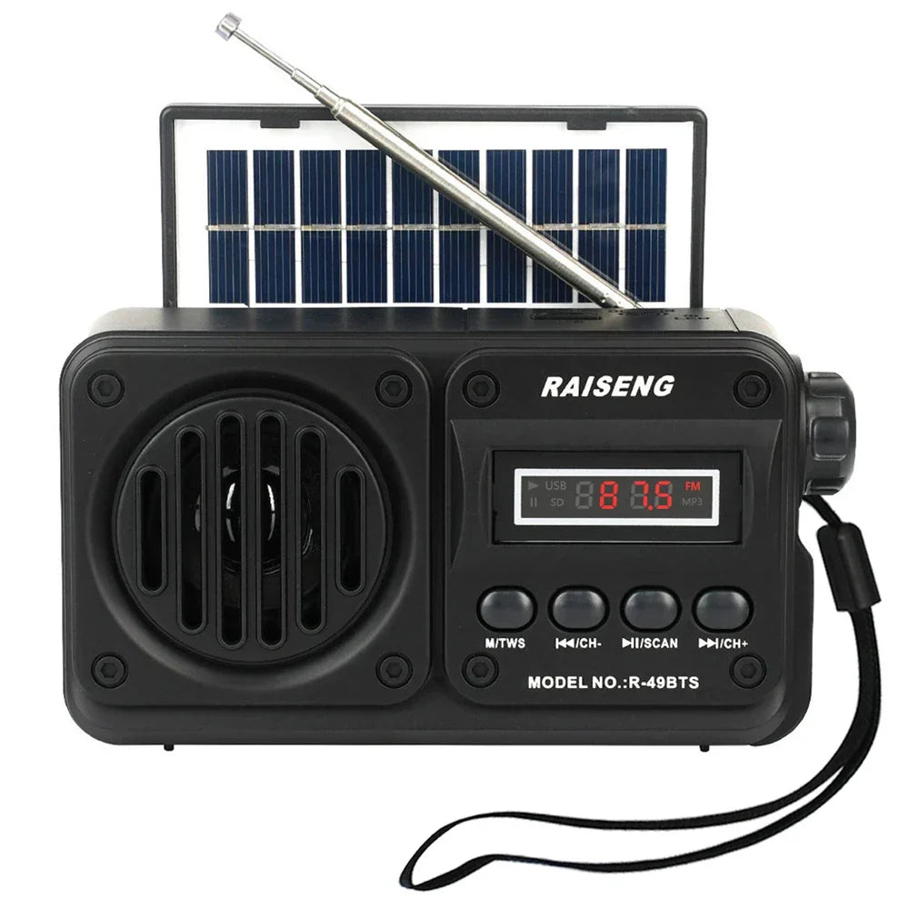 Portable Radio Bluetooth Speaker Black