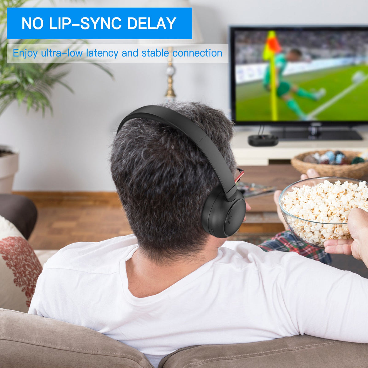Bluetooth Dual-mode Wireless TV Headphones