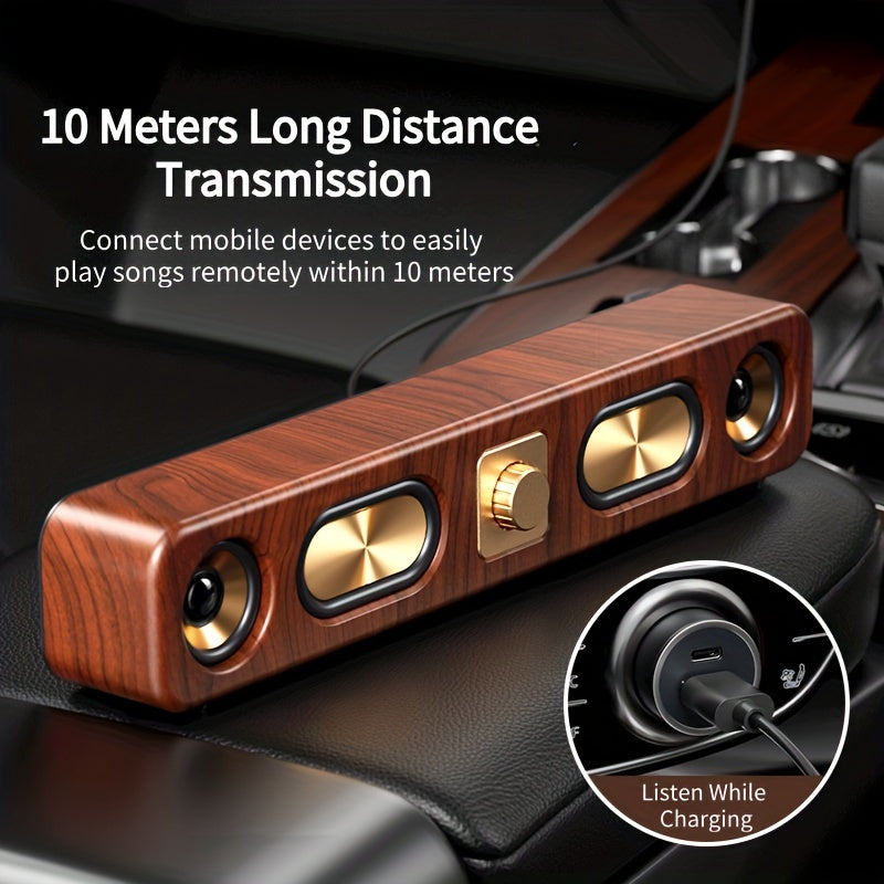 Wireless Dual Bass Speaker with Rechargeable Battery