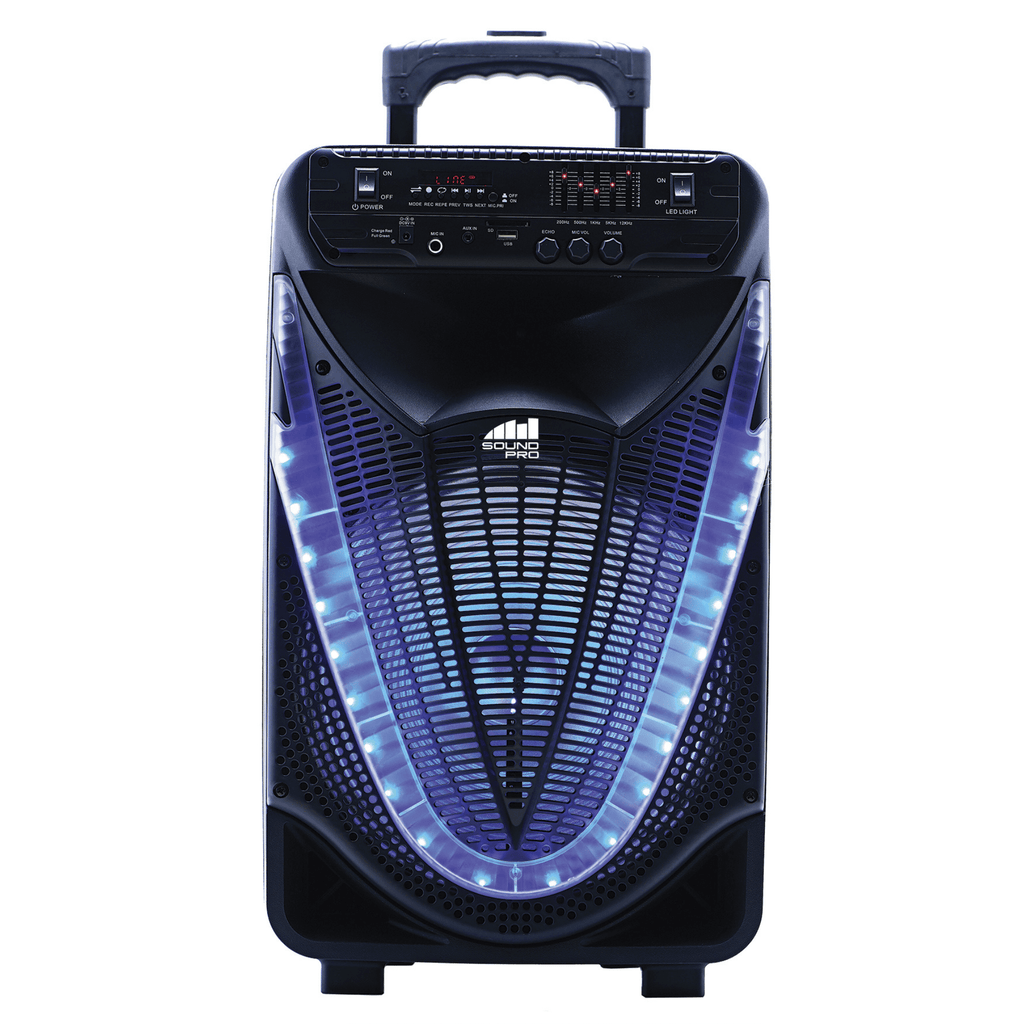 Naxa Portable 12 inch Bluetooth Party Speaker with Disco Light
