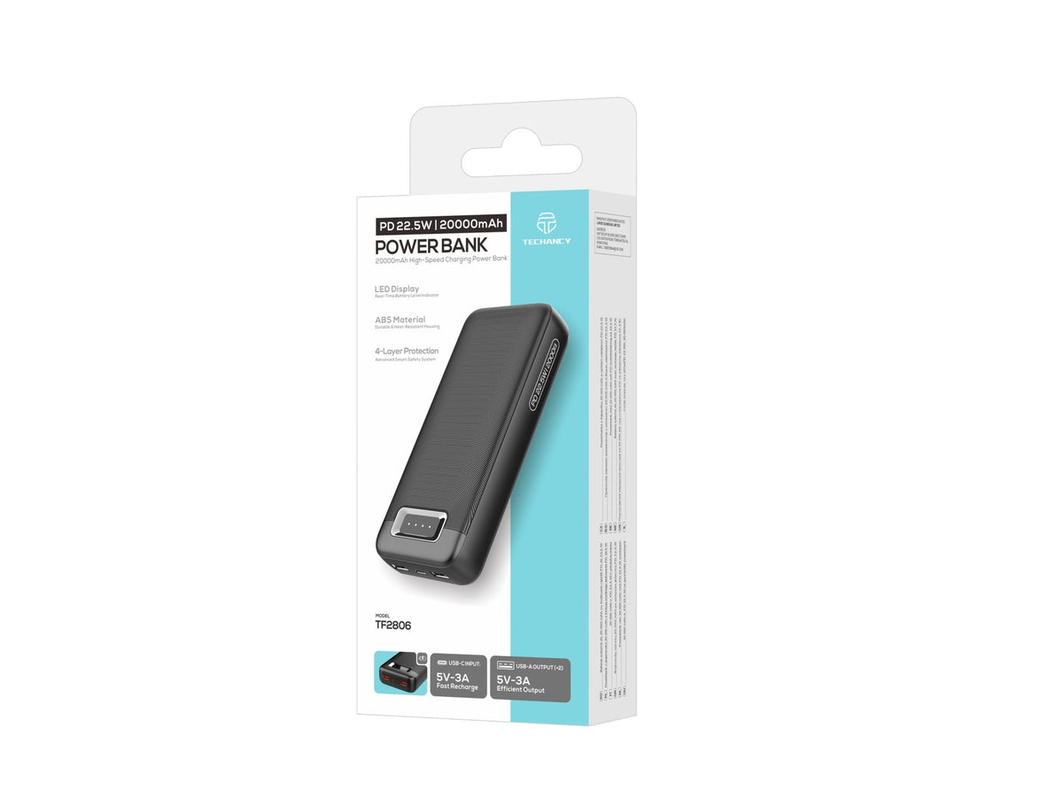 Techancy Power Bank 20000mAh TF2806 PD
