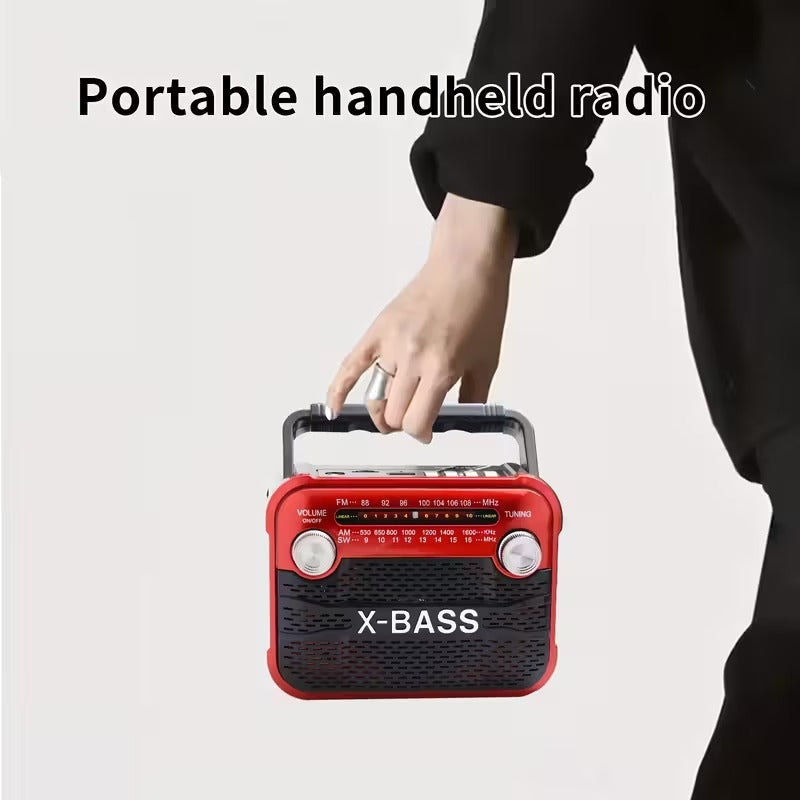 Portable FM Radio with Flashlight